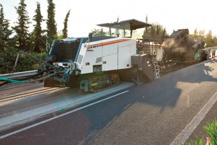 Tren de reciclaje en frío de Wirtgen