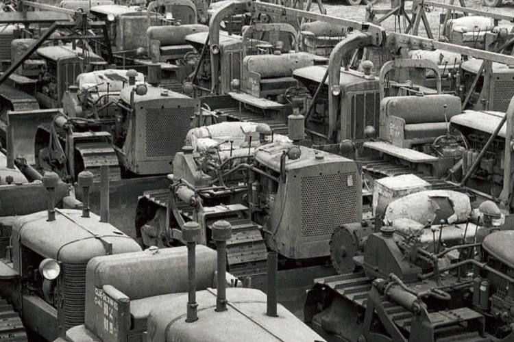 Buldóceres Caterpillar y Allis Chalmers para derrotar al ejército nazi en Francia