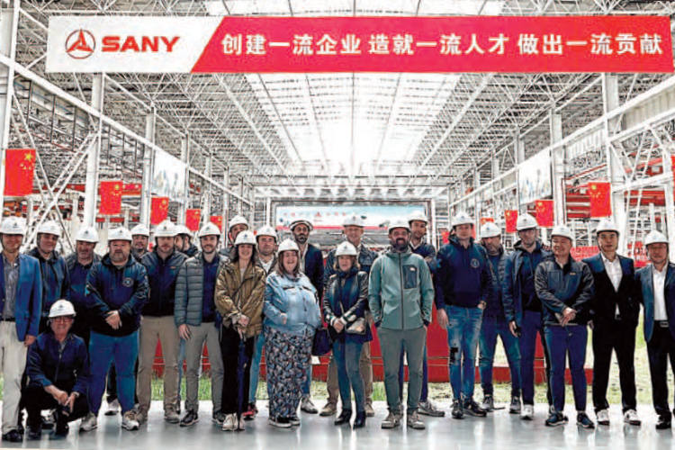 Instalaciones de Sany cerca de Shanghái