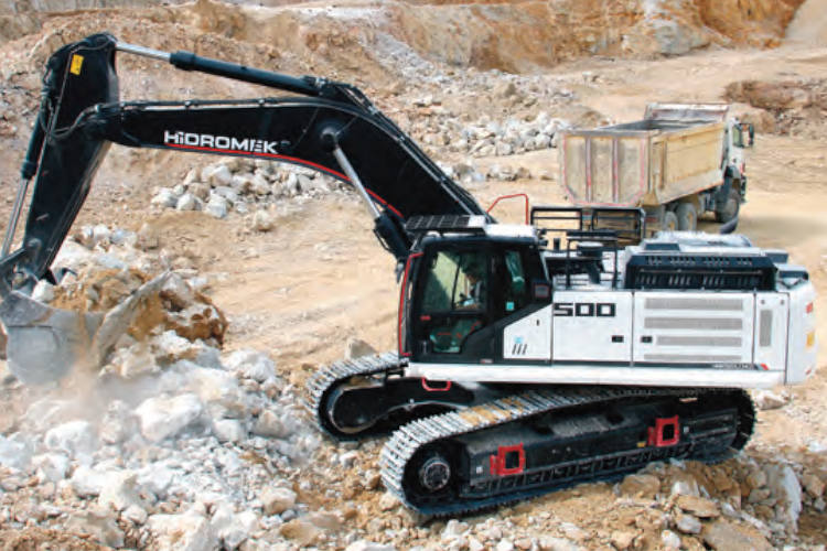 La excavadora de cadenas Hidromek HMK 500 LCHD estará presente en Bauma.