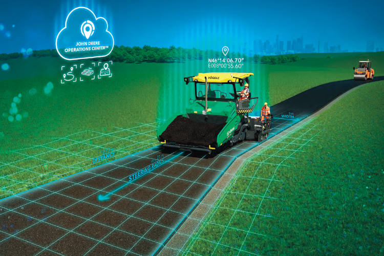 Primicia mundial de Smart Pave: Sistema integrado de Vögele