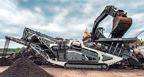 RSS120-M prepara asfalto reciclado para usar en plantas mezcladoras de asfalto