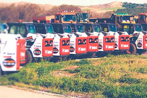 Cargadoras Bobcat en aeropuerto