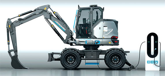 Excavadora compacta Hicon 7W de Hidromek
