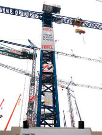 Grúa torre Flap-Top de 50 toneladas de Comansa.