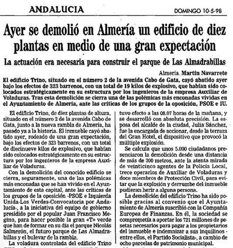 Edificio Trino en la prensa Edificio Trino en la prensa