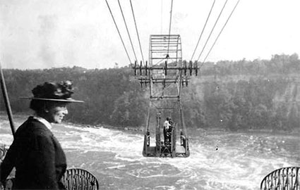 El 8 de agosto de 1916 se inauguró el «Spanish Aerocar» cerca de las cataratas del Niágara, aún hoy operativo, construido por la compañía española The Niagara Spanish Aerocar Co. Limited.