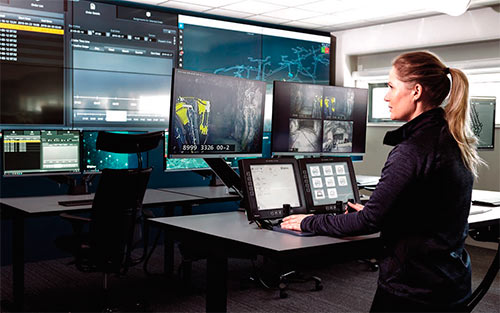 Simulador de equipos de perforación de barrenos largos Simba de Epiroc