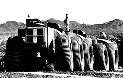 LeTourneau inventó los motores eléctricos acoplados a las ruedas de los tráileres