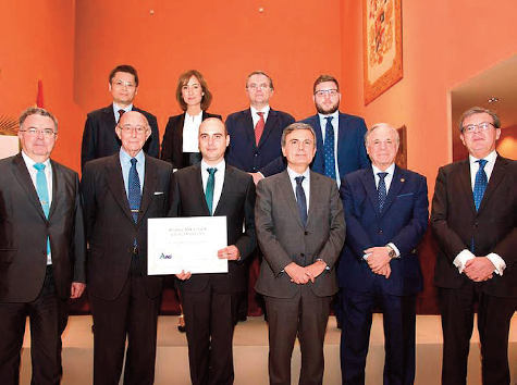 José Joaquín Ortega Parreño recogiendo el Premio ANCI 2019