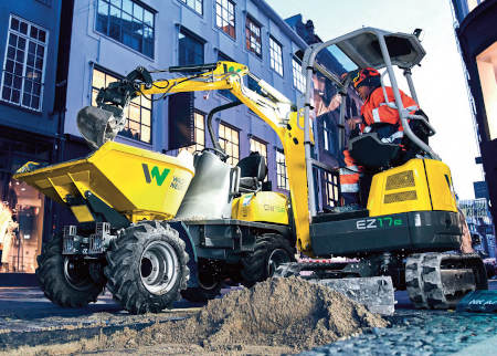 La miniexcavadora eléctrica EZ17e de Wacker Neuson