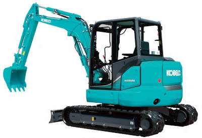 Miniexcavadora KobelcoSK55SRX-6E cumple con la Etapa V 