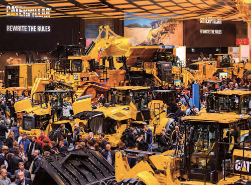 El stand de Caterpillar en la Bauma anterior.