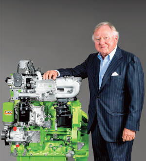 Lord Bamford y el motor JCB de hidrógeno