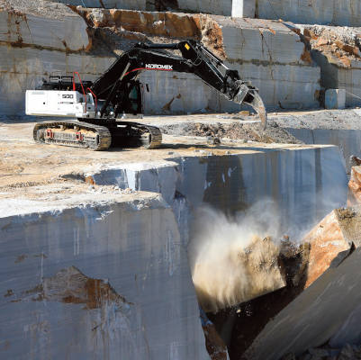 La exavadora HMK500LCHD de la serie H4 de Hidromek estará expuesta en el stand de la marca turca en la feria Samoter