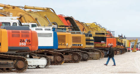 Imagen de equipos de Ritchie Bros. en Ocaña (Toledo).