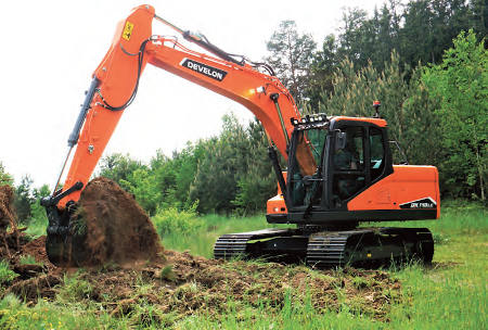 Excavadora de orugas DX140LC-7K de Develon