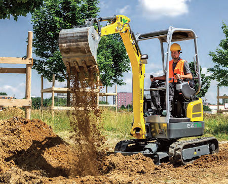 Miniexcavadora eléctrica EZ17e - Wacker Neuson