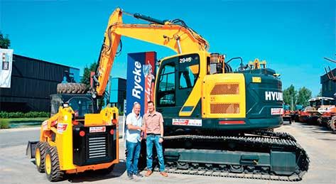 Máquinas Hyundai para De Rycke Verhuur