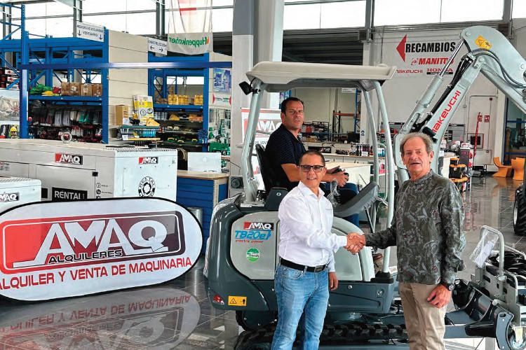 Takeuchi TB20e en España, entregada a Amaq Alquileres