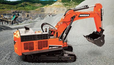 Excavadora Doosan DX1000LC-7 de gran potencia y superior rendimiento