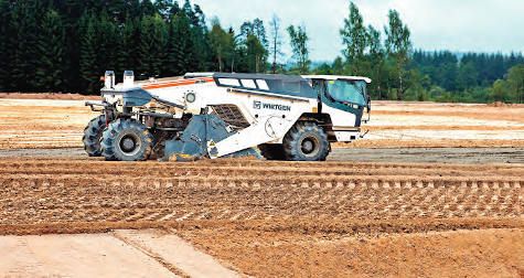 Suelos compactados con equipos Wirtgen