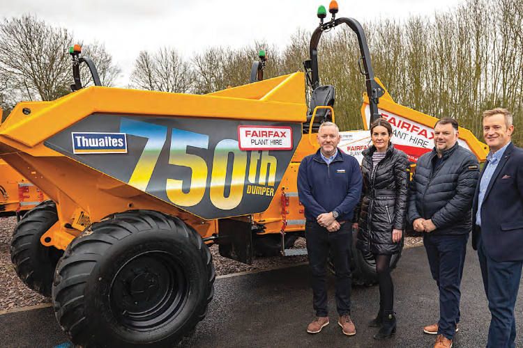 Entrega del dúmper Thwaites nº 750