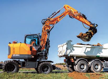 Excavadora de ruedas Doosan DX100W-7
