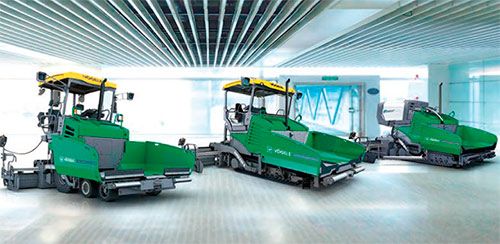 Las extendedoras de Vögele: reestructuración del programa