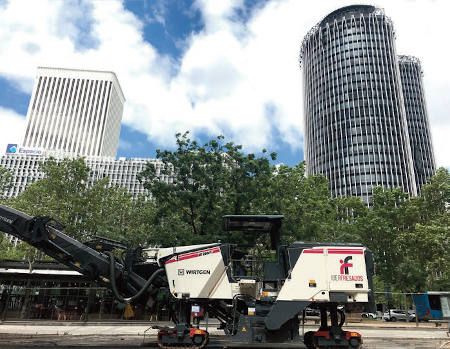 Los equipos Wirtgen, de EMSA, en las Obras