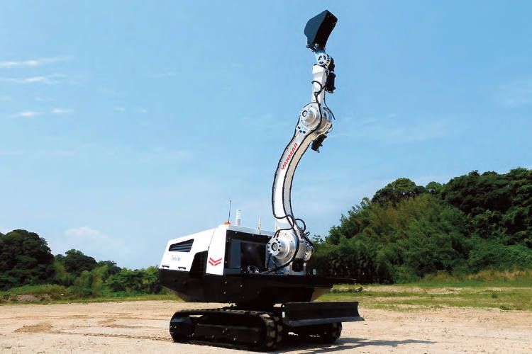 Prototipo de máquina de trabajo de próxima generación con tecnología de control de fuerza