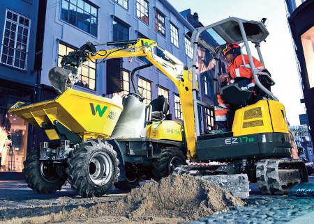 La miniexcavadora eléctrica EZ17e de Wacker Neuson