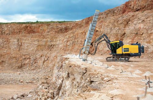Epiroc prueba el primer equipo de perforación con batería eléctrica en una cantera sueca