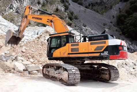 La excavadora HX520L de Hyundai