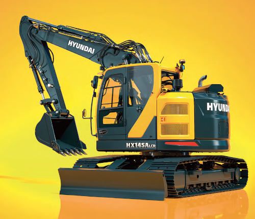 Tres nuevas excavadoras Hyundai de cadenas de su Serie A de 13-15 toneladas