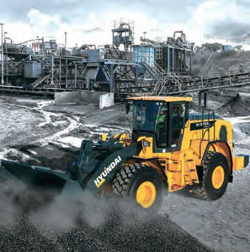 Cargadora de ruedas HL975A CVT de Hyundai