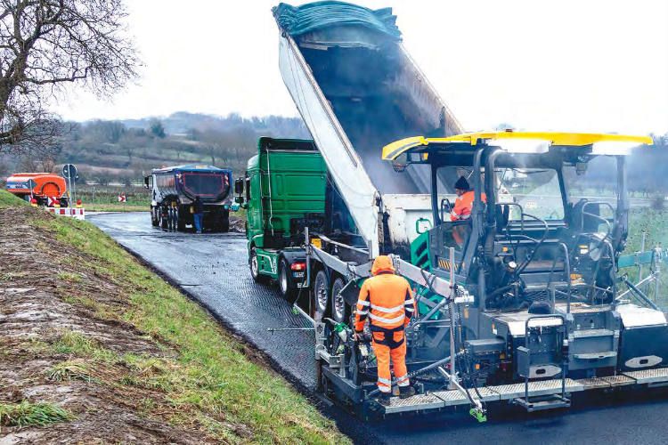 Nueva extendedora «Guion 5», de Vögele